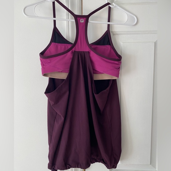 Fabletics Purple Tank Top With Built in Bra - Picture 4 of 4